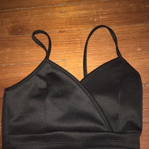 Black crop top